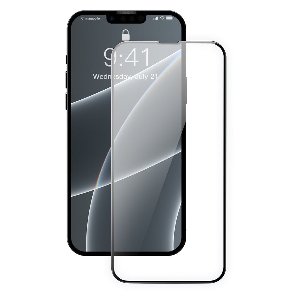 Baseus iPhone 13 / iPhone 13 Pro 0.3mm 9H Full Screen Αντιχαρακτικό Γυαλί Οθόνης - 2 Τεμάχια - Black - SGQP010101