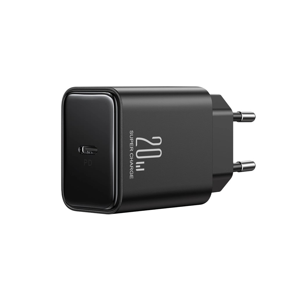 Joyroom PD 20W Οικιακός Φορτιστής Γρήγορης Φόρτισης με Θύρα Type - C και Καλώδιο Type - C to Lightning - Black - JR - TCF06