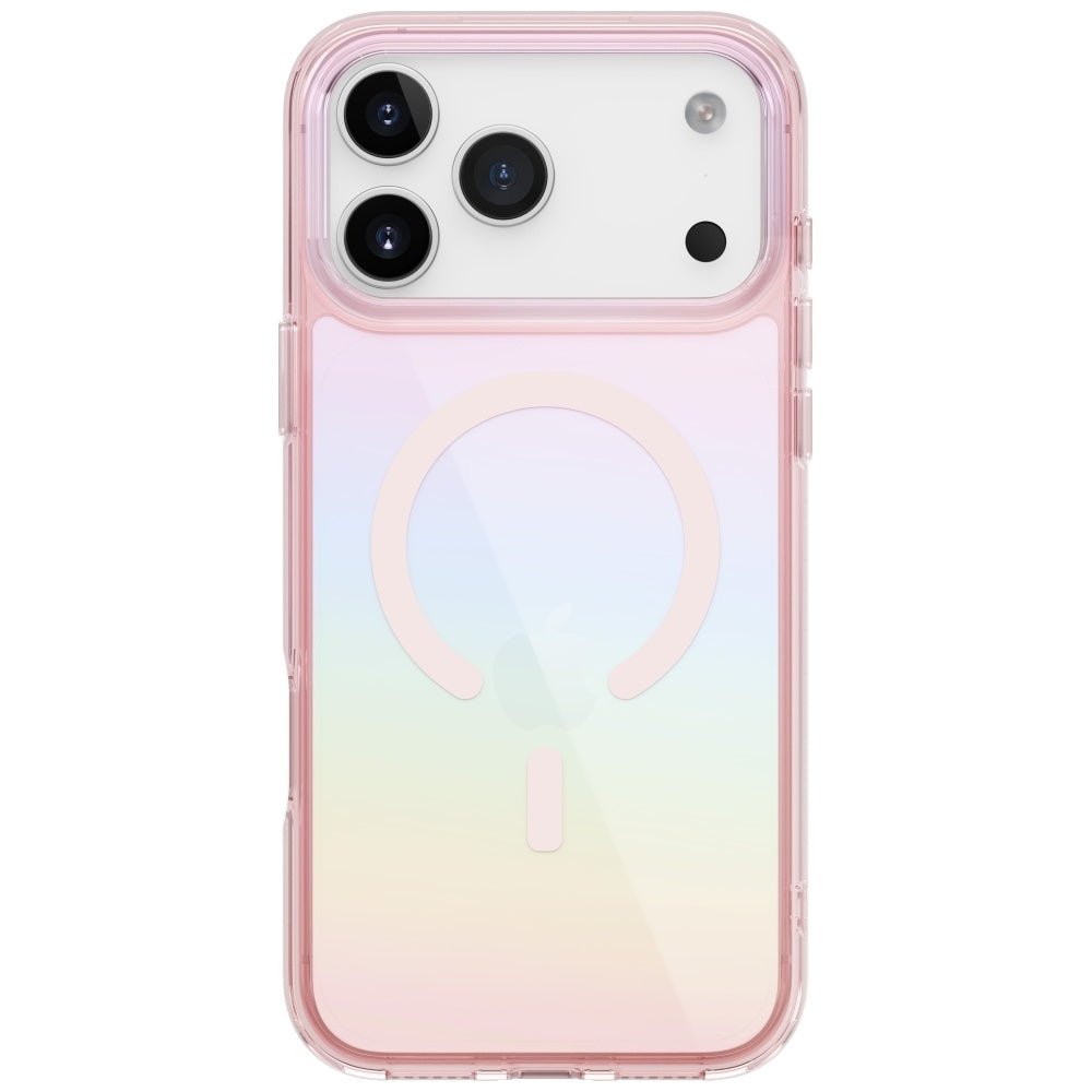 Uniq iPhone 17 Pro Max - Iridescia Magclick - Σκληρή Θήκη με Πλαίσιο Σιλικόνης και MagSafe - Pink Prism