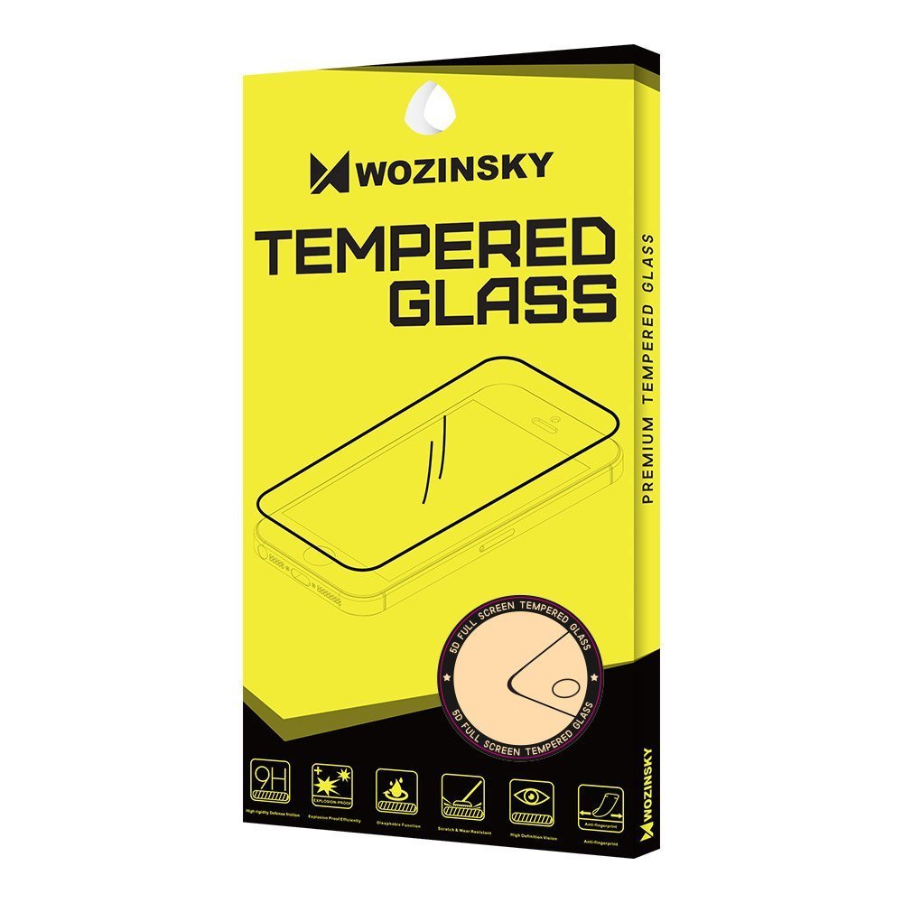 Wozinsky iPhone 12 Pro Max 9H Case Friendly Full Screen Full Glue Tempered Glass Αντιχαρακτικό Γυαλί Οθόνης - Black