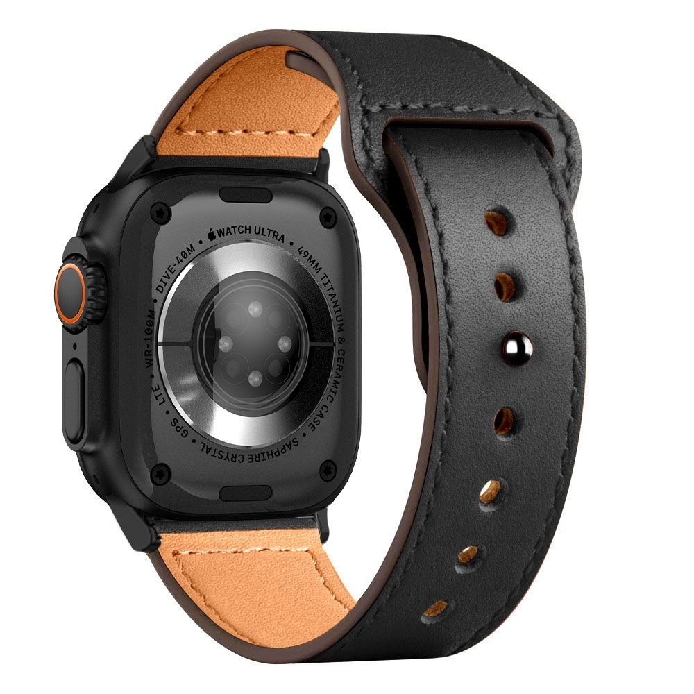 Tech - Protect Λουράκι Apple Watch 4/5/6/7/8/9/10/11 - SE (1/2/3) - 40/41/42mm NaturalFit Δερμάτινο - Black
