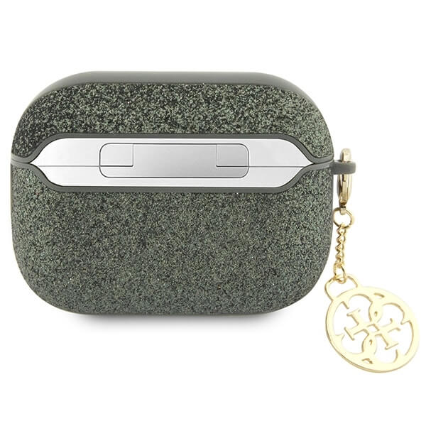 Guess AirPods Pro 2 PU Θήκη - Glitter Flake 4G Charm - Khaki