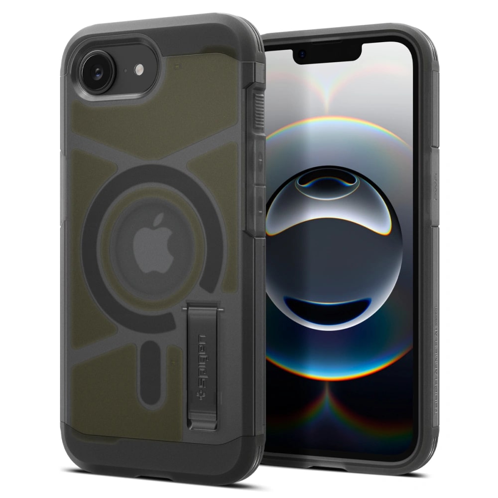 Spigen iPhone 16e Tough Armor AI Mag Σκληρή Θήκη με MagSafe - Frost Black