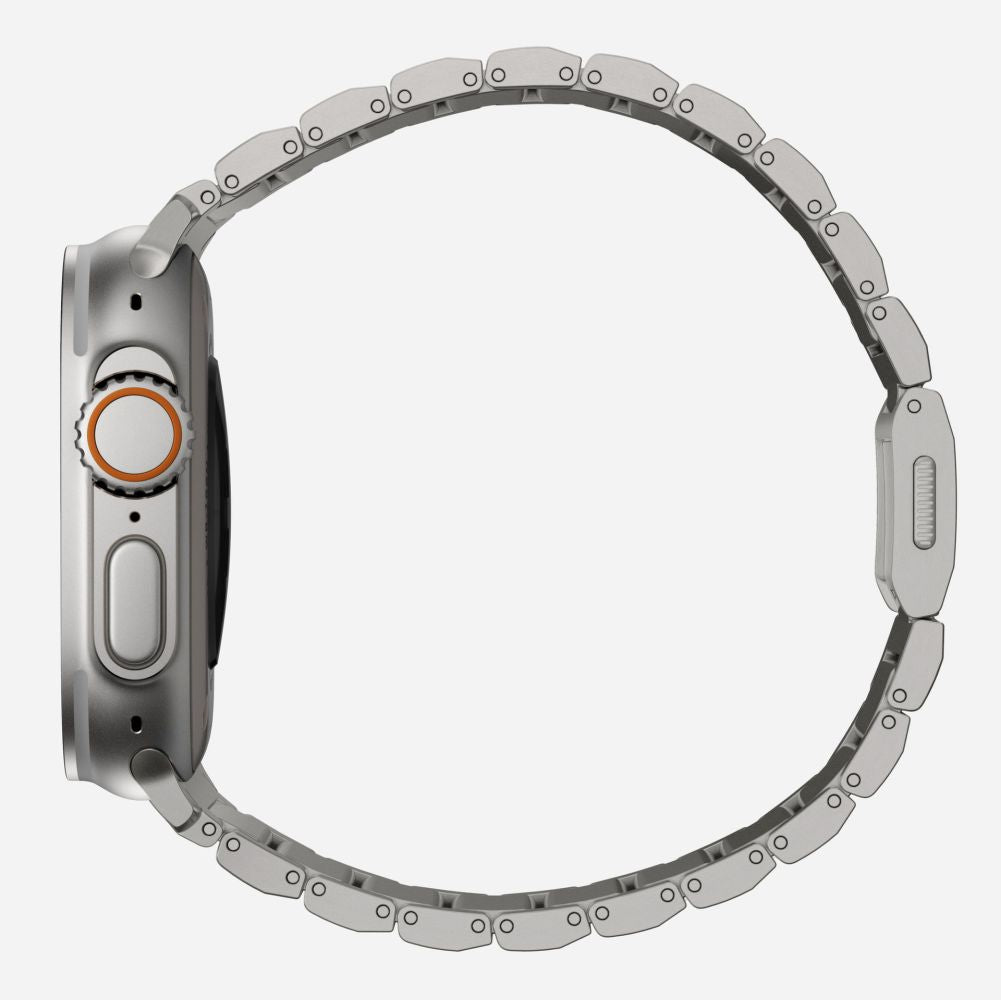 Tech - Protect Λουράκι Apple Watch 8/9/10/11 - SE (1/2/3) - Ultra (1/2/3) – 44/45/46/49mm SteelBand από Ανοξείδωτο Ατσάλι - Titanium