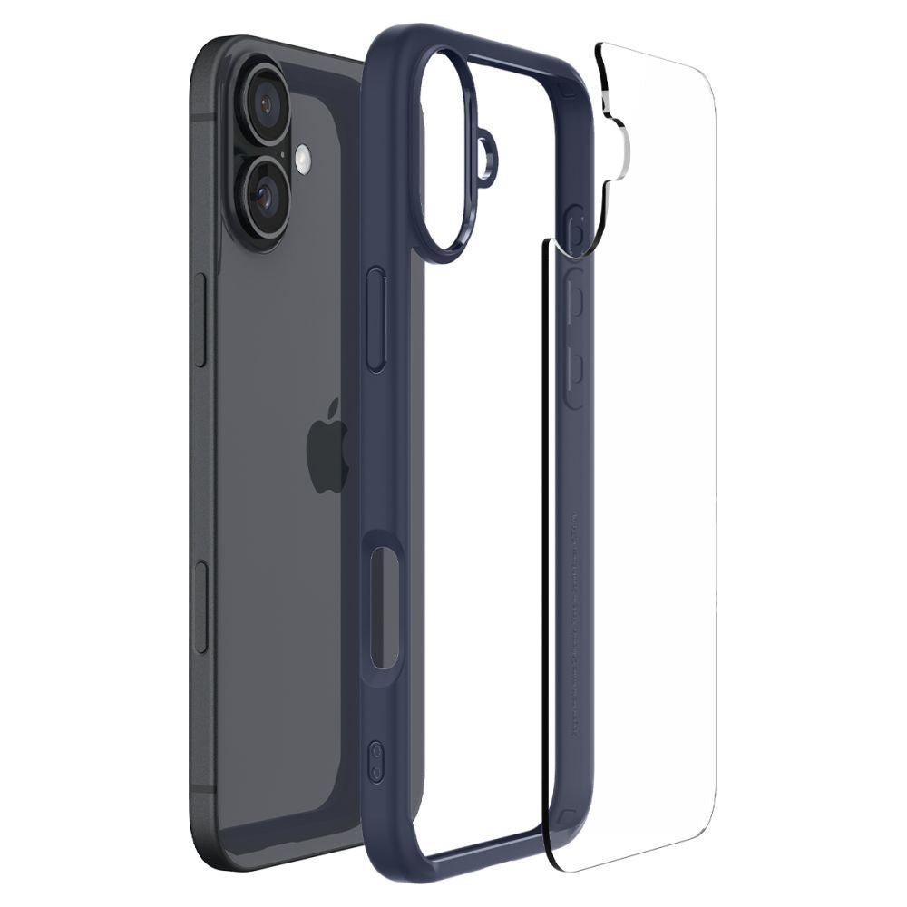 Spigen iPhone 16 Ultra Hybrid Σκληρή Θήκη με Πλαίσιο Σιλικόνης - Navy Blue