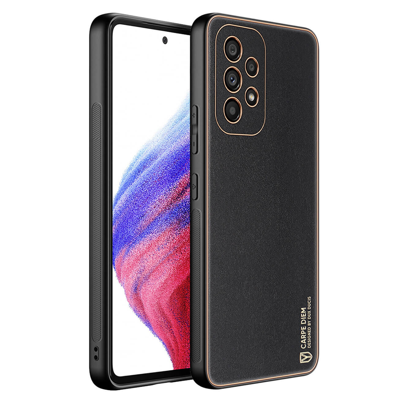 Dux Ducis Samsung Galaxy A53 5G Yolo Elegant Series Θήκη με Επένδυση Συνθετικού Δέρματος - Black