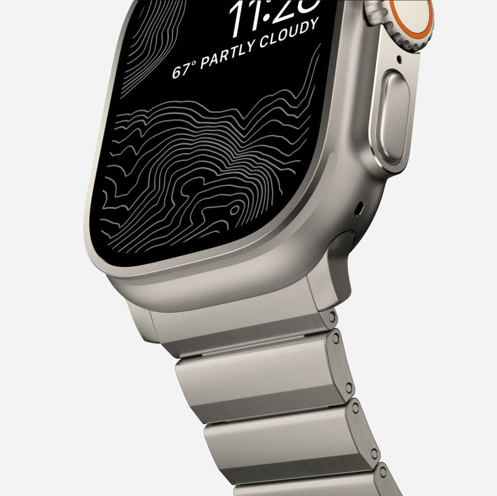 Tech - Protect Λουράκι Apple Watch 8/9/10/11 - SE (1/2/3) - Ultra (1/2/3) – 44/45/46/49mm SteelBand από Ανοξείδωτο Ατσάλι - Titanium