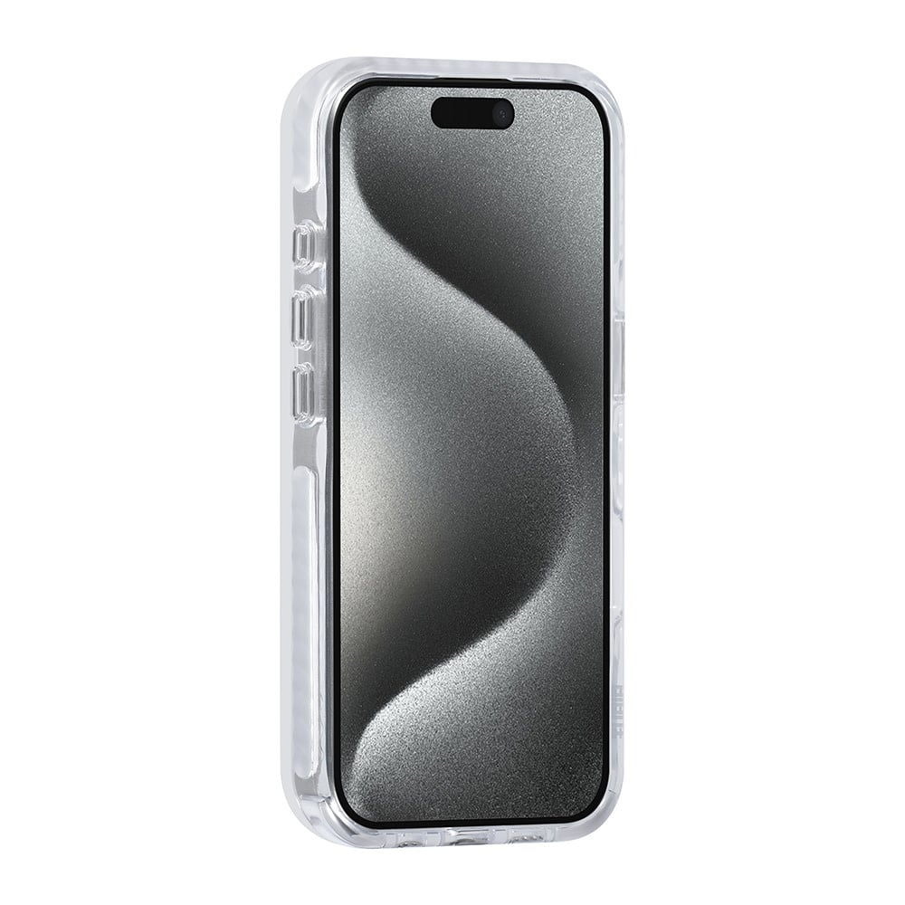Tuniq iPhone 16 Pro - MagSafe Σκληρή Θήκη με Πλαίσιο Σιλικόνης και Λουράκι - Διάφανη / White