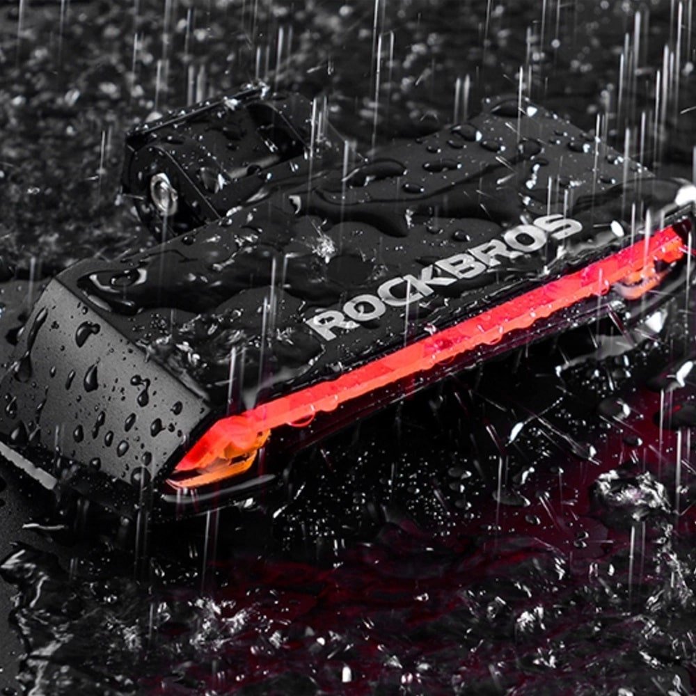 Rockbros LKWD - R1 Πίσω Φως Ποδηλάτου με Λέιζερ και Τηλεχειριστήριο - Black