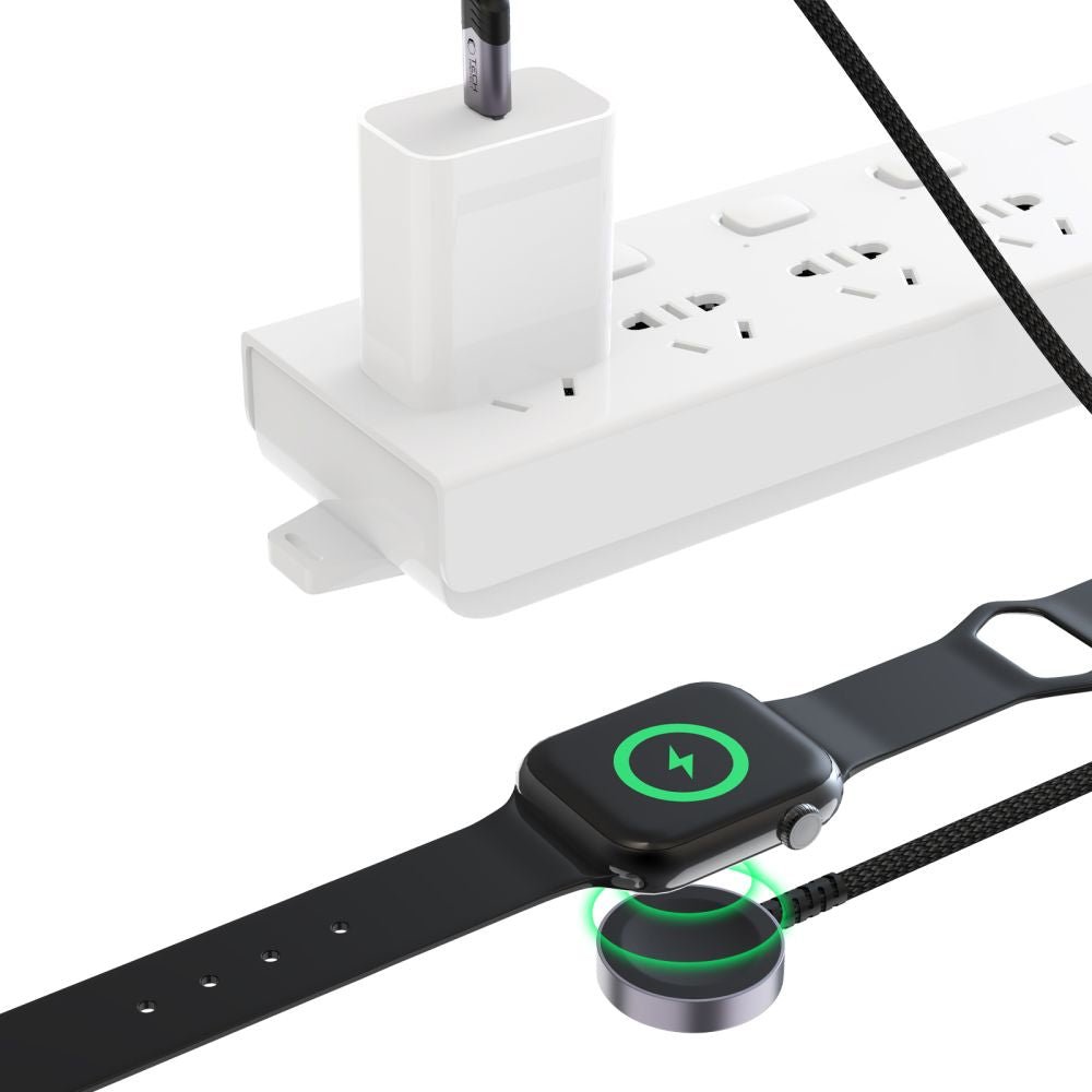 Tech - Protect MC01 UltraBoost Καλώδιο Type - C με Μαγνητική Βάση Φόρτισης για Apple Watch - 1.2m - Black