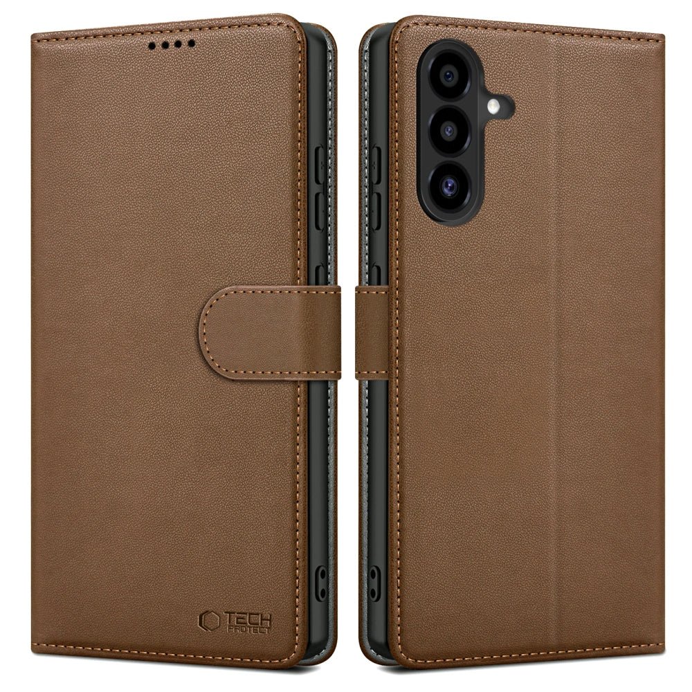 Tech - Protect Samsung Galaxy A56 5G Θήκη Πορτοφόλι Stand από Δερματίνη - Brown