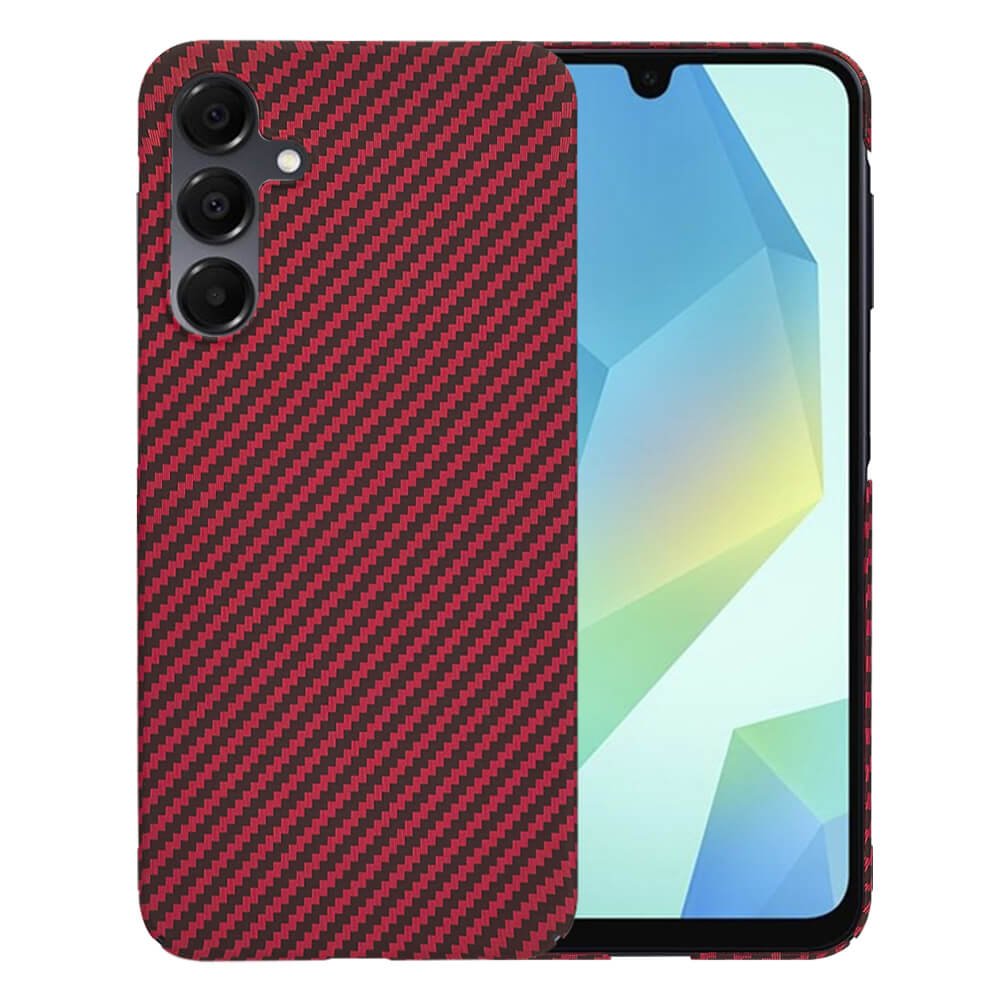 Techsuit Samsung Galaxy A16 4G / A16 5G Σκληρή Θήκη Carbonite FiberShell - Red