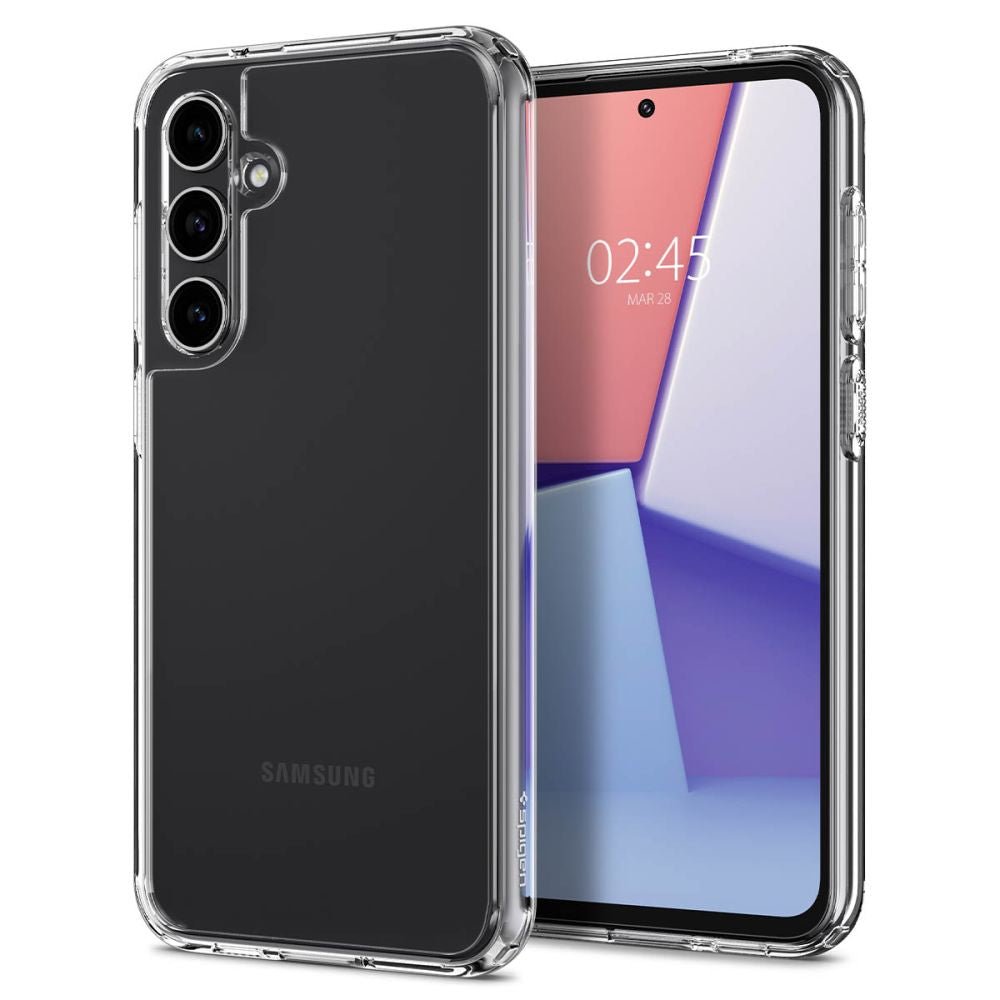 Spigen Samsung Galaxy S23 FE Ultra Hybrid Σκληρή Θήκη με Πλαίσιο Σιλικόνης - Crystal Clear