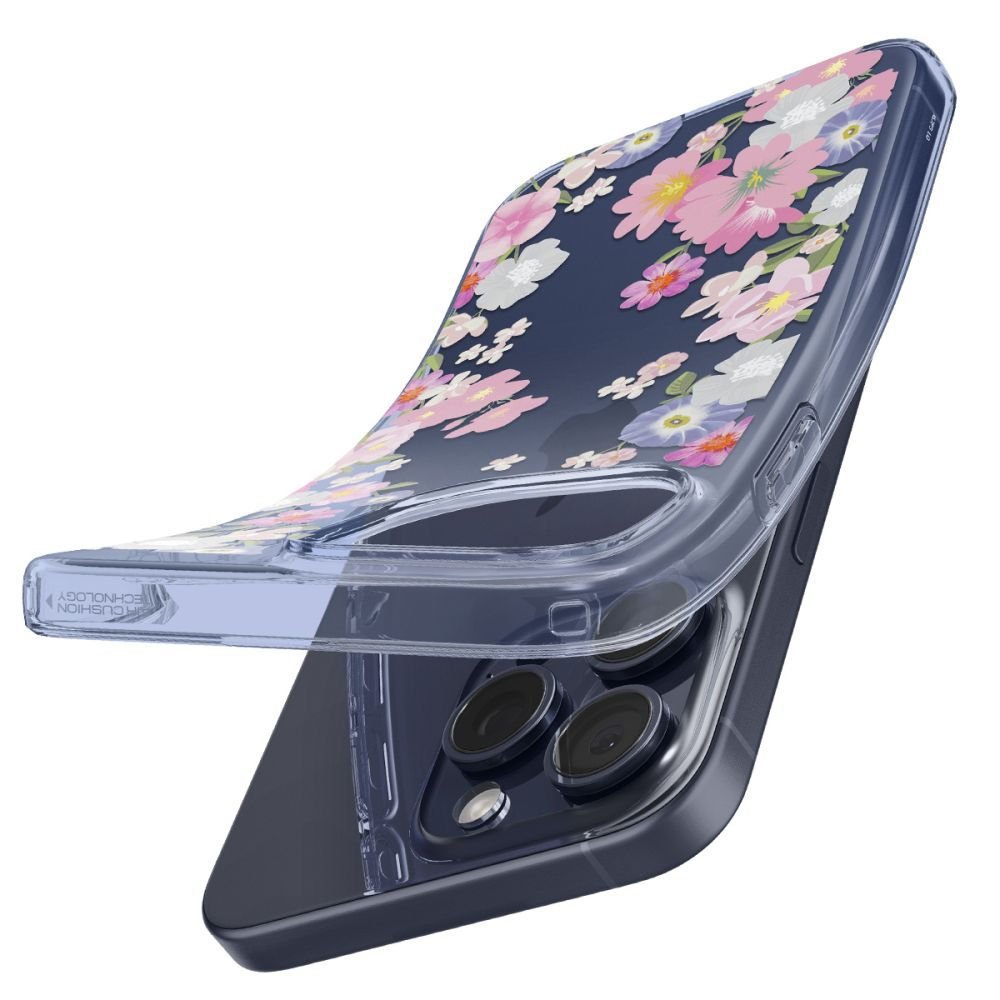 Spigen iPhone 15 Pro Liquid Crystal Θήκη Σιλικόνης - Blossom