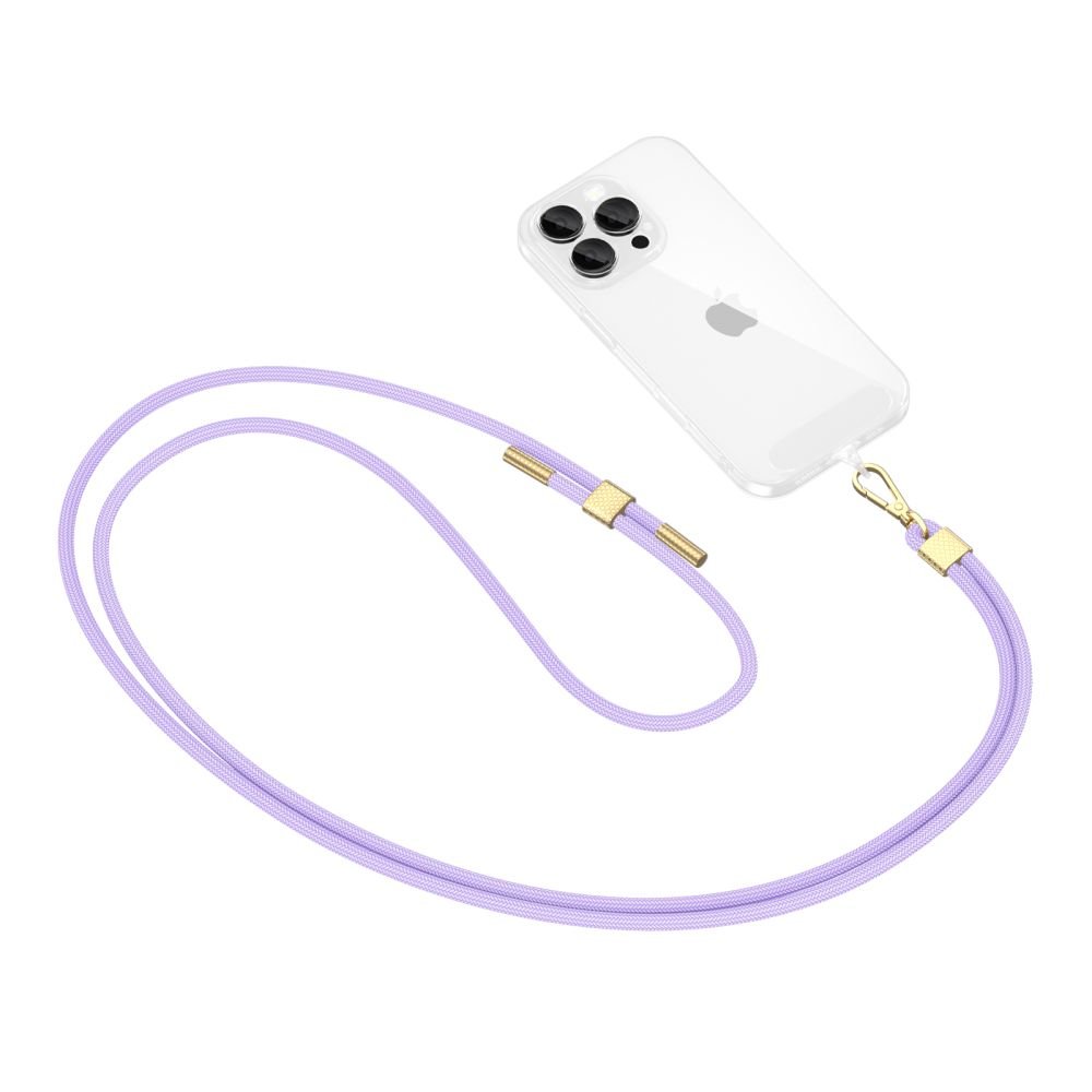 Tech - Protect C2S Rope CrossBody Strap - Universal Λουράκι για Θήκη Κινητού - Lavender / Gold
