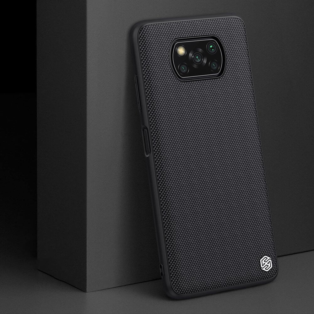 Nillkin Xiaomi Poco X3 NFC / X3 Pro Textured Case Σκληρή Θήκη με Πλαίσιο Σιλικόνης - Black