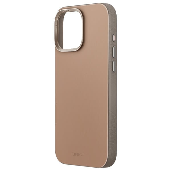 Uniq iPhone 16 Pro Max - Lyden DS - Σκληρή Θήκη με Επένδυση Συνθετικού Δέρματος και MagSafe - Flint Grey