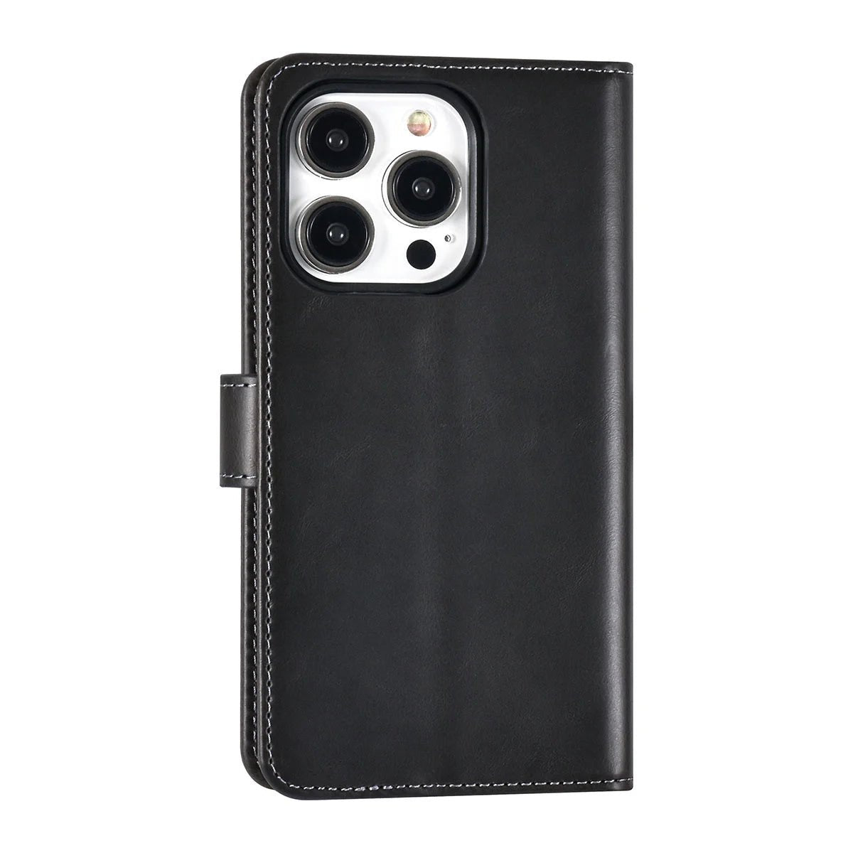 Tuniq iPhone 15 Pro - 2 σε 1 - Θήκη Πορτοφόλι από Δερματίνη με Αποσπώμενη Θήκη - Μαύρη