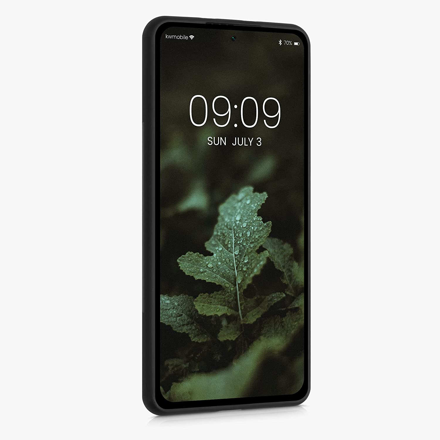 KW Xiaomi Redmi 10 Θήκη από Φυσικό Ξύλο - Design Rising Sun - Dark Brown - 56794.01