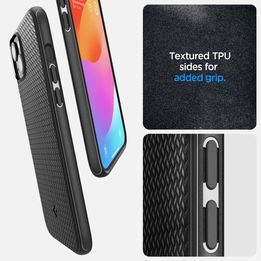 Spigen iPhone 15 Mag Armor Θήκη Σιλικόνης TPU με MagSafe - Matte Black