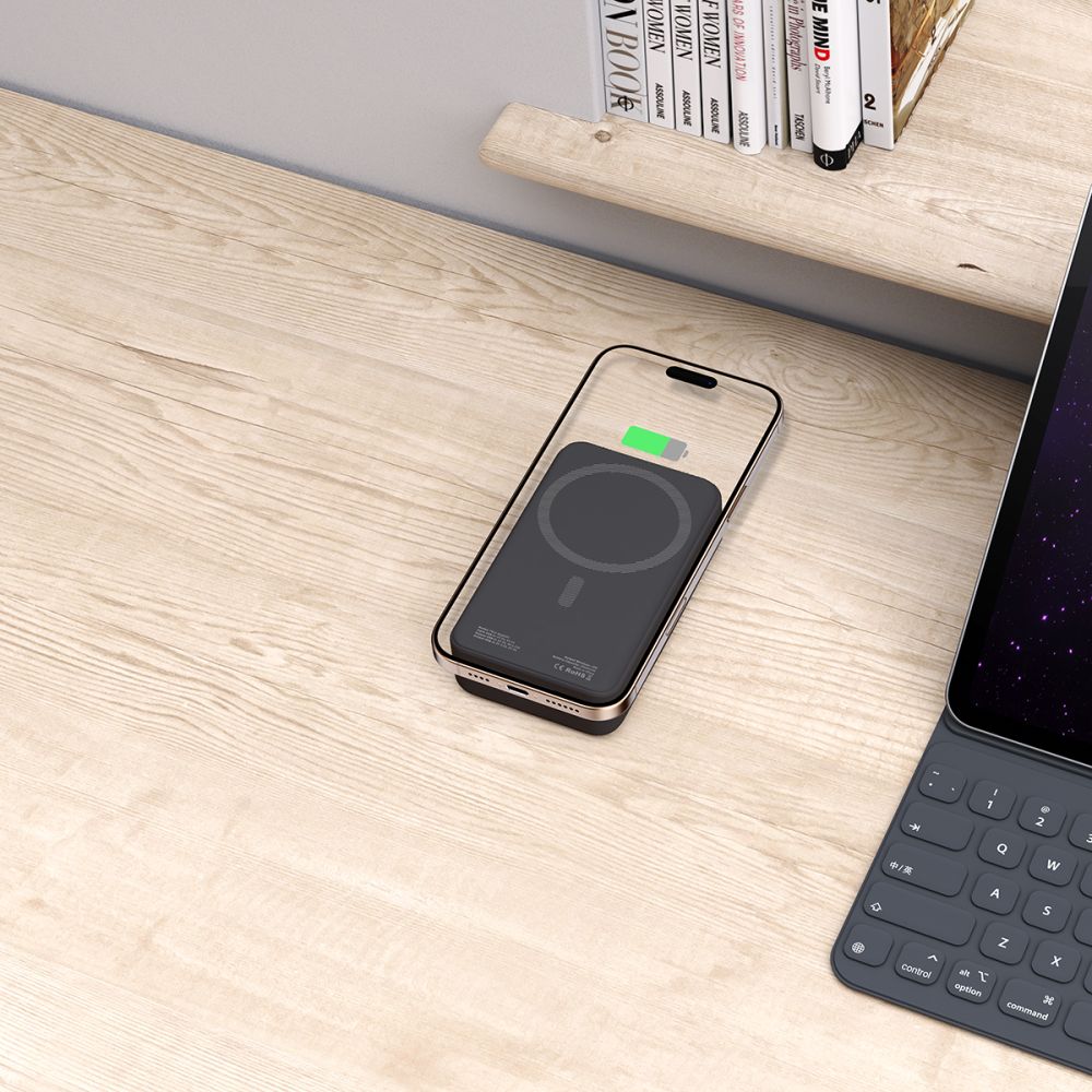 Tech - Protect PB12 Lifemag MagSafe PowerBank Μαγνητικό PowerBank Κινητού 20000 mAh - Black