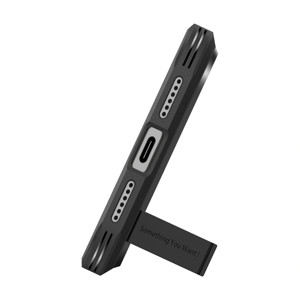 Spigen iPhone 17 Pro - Tough Armor T Mag - MagSafe Σκληρή Θήκη με Πλαίσιο Σιλικόνης και Σταντ - Black