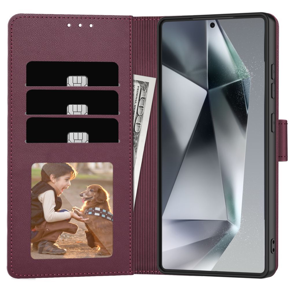 Tech - Protect Samsung Galaxy A36 5G Θήκη Πορτοφόλι Stand από Δερματίνη - Mulberry