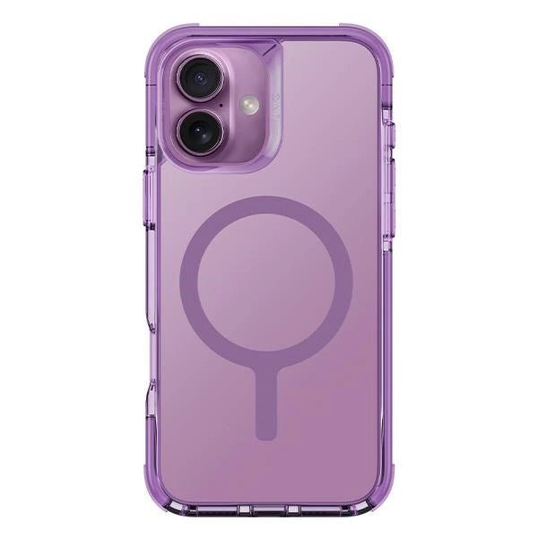 Uniq iPhone 16 Combat Magclick Σκληρή Θήκη με Πλαίσιο Σιλικόνης και MagSafe - Pink / Grape Pink