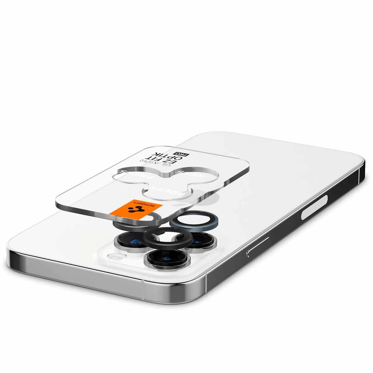 Spigen iPhone 14 Pro / 14 Pro Max / 15 Pro / 15 Pro Max Optik.TR EZ Fit Αντιχαρακτικό Γυαλί για την Κάμερα - 2 Τεμάχια - Zero One