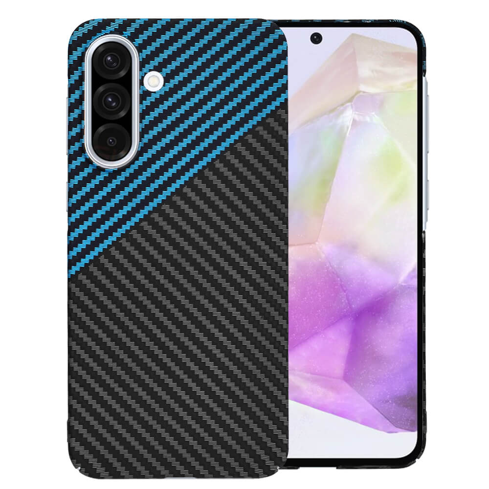 Techsuit Samsung Galaxy A36 5G Σκληρή Θήκη Carbonite FiberShell - Blue Pulse