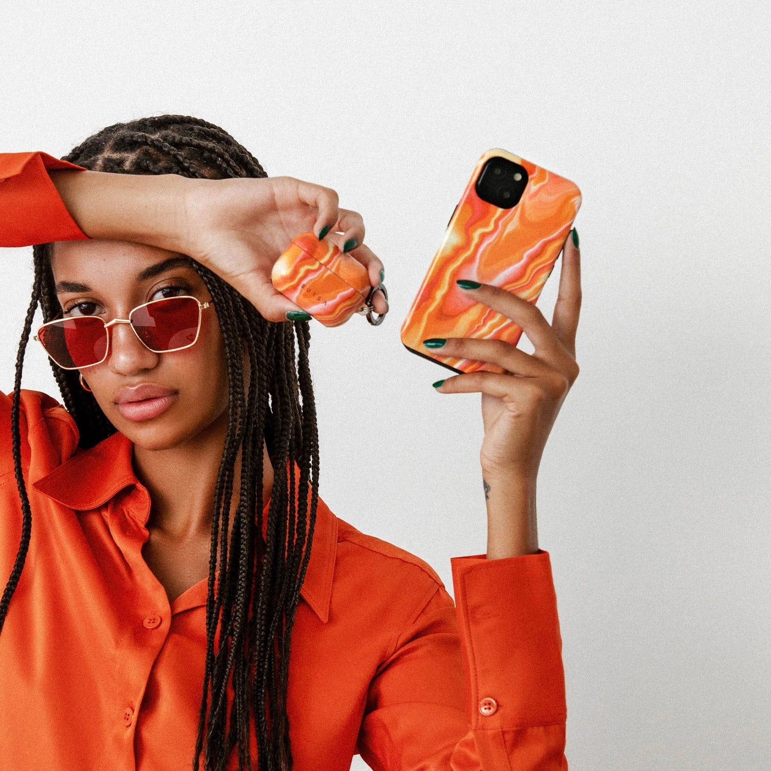 Burga iPhone 14 Plus Fashion Tough Σκληρή Θήκη - Retro Glowe