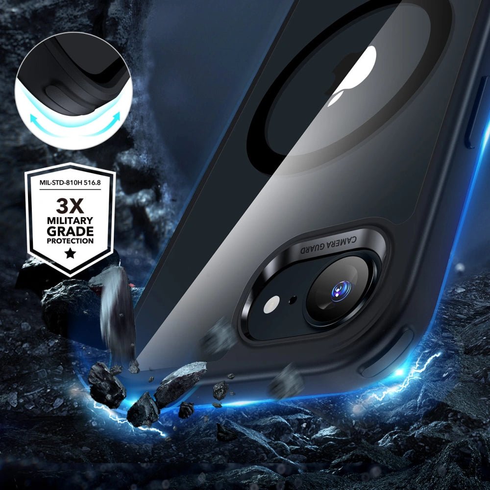 ESR iPhone 16e Classic Hybrid Halolock Σκληρή Θήκη με Πλαίσιο Σιλικόνης και MagSafe - Clear / Black