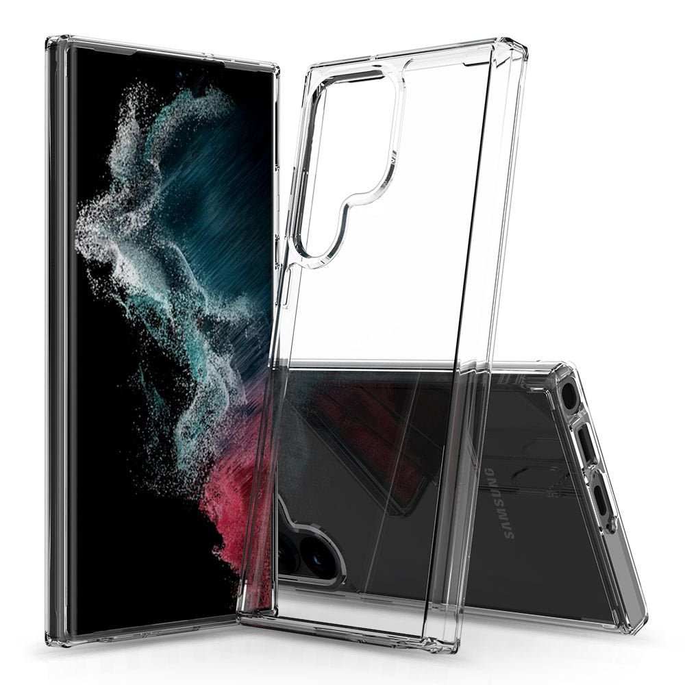 Tech - Protect Samsung Galaxy S23 Ultra Flexair Hybrid Σκληρή Θήκη με Πλαίσιο Σιλικόνης - Διάφανη
