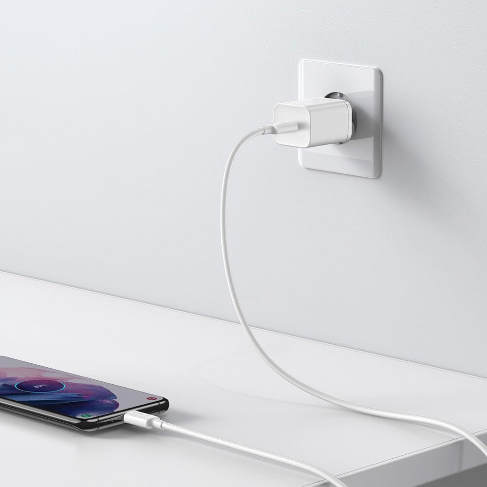 Baseus Super Si 1C Οικιακός Φορτιστής Γρήγορης Φόρτισης Type - C 25W - White - CCSP020102