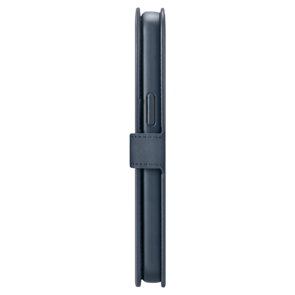 Spigen iPhone 15 Pro Max Wallet S Pro Θήκη Πορτοφόλι Stand από Δερματίνη - Navy