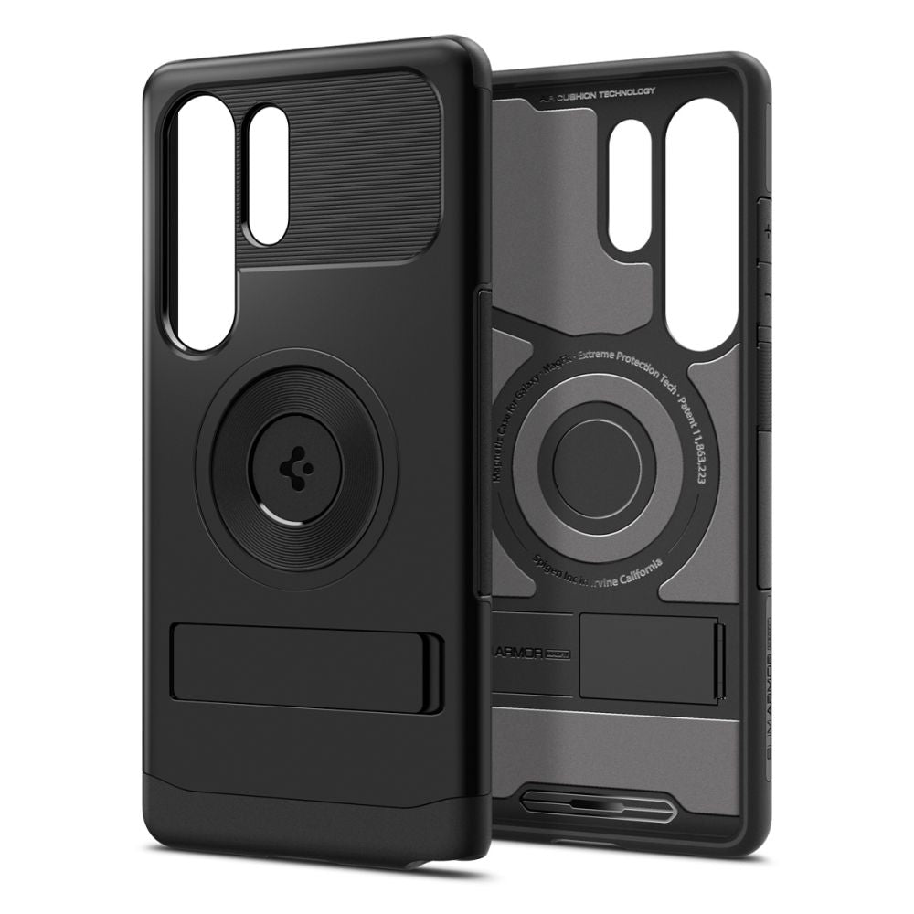 Spigen Samsung Galaxy S25 Ultra Slim Armor Mag Σκληρή Θήκη με Stand και MagSafe - Black