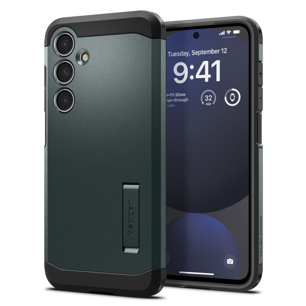 Spigen Samsung Galaxy S24 FE Tough Armor Σκληρή Θήκη - Abyss Green