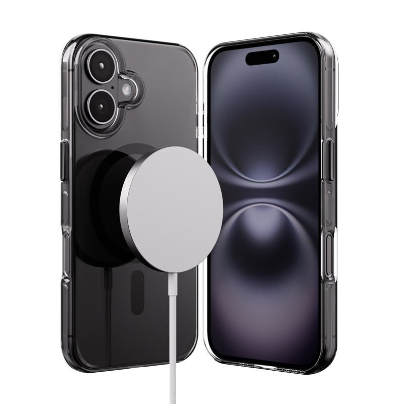 Crong iPhone 16 Clear Mag Pro - Σκληρή Θήκη με MagSafe - Black