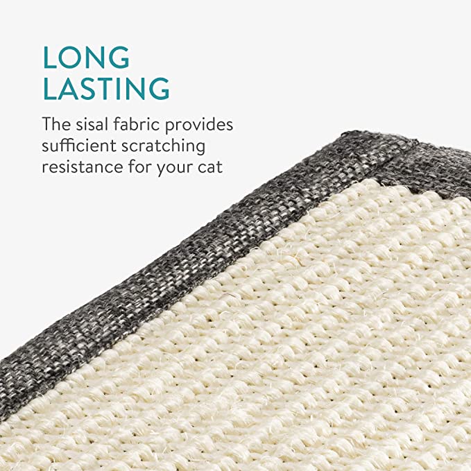 Navaris Cat Scratch Mat Sofa Shield - Προστατευτικό Καναπέ από Γρατζουνιές Γάτας - Αριστερή Πλευρά - 70cm x 10cm x 50cm - Grey / Beige - 56507.02