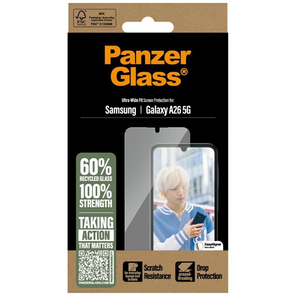 PanzerGlass Samsung Galaxy A26 5G - Ultra - Wide Fit Αντιχαρακτικό Γυαλί Οθόνης με Κιτ Τοποθέτησης - Black