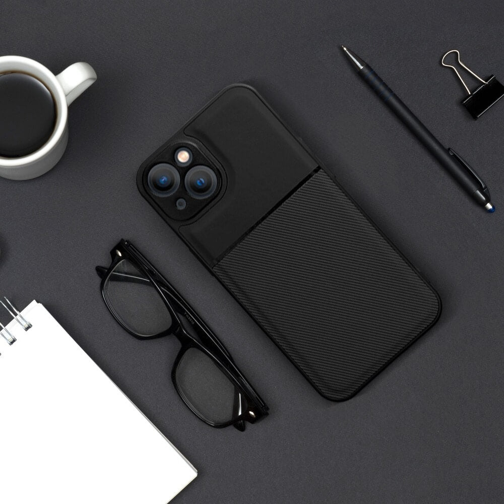 Forcell Xiaomi Redmi Note 11 Pro / Note 11 Pro 5G Noble Σκληρή Θήκη με Πλαίσιο Σιλικόνης - Black