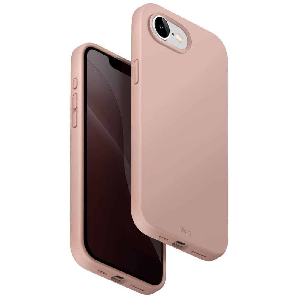 Uniq iPhone 16e Lino Magclick Charging Θήκη Σιλικόνης με MagSafe - Pink