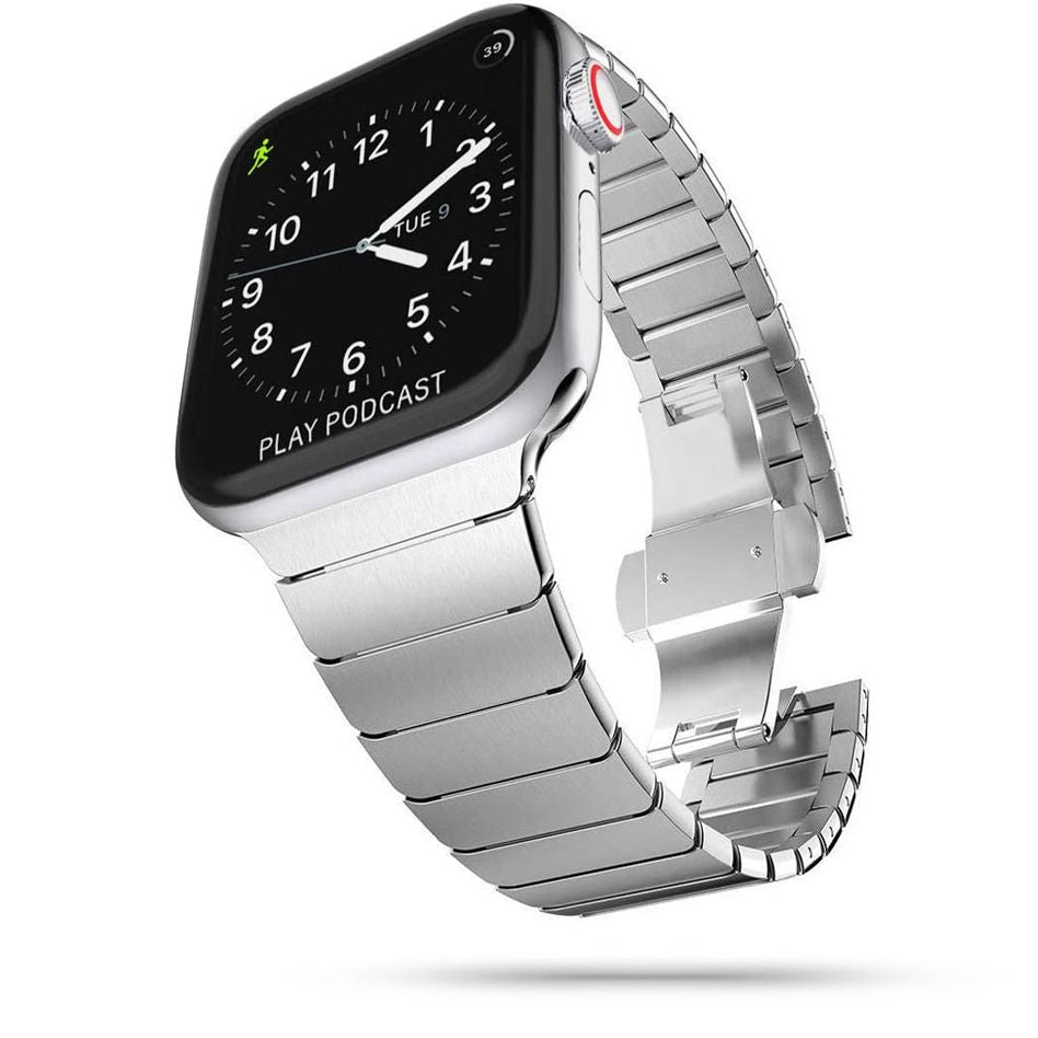 Tech - Protect Λουράκι Apple Watch 4 / 5 / 6 / 7 / 8 / 9 / SE / ULTRA 1 / ULTRA 2 - 42 / 44 / 45 / 49 mm LinkBand από Ανοξείδωτο Ατσάλι - Silver