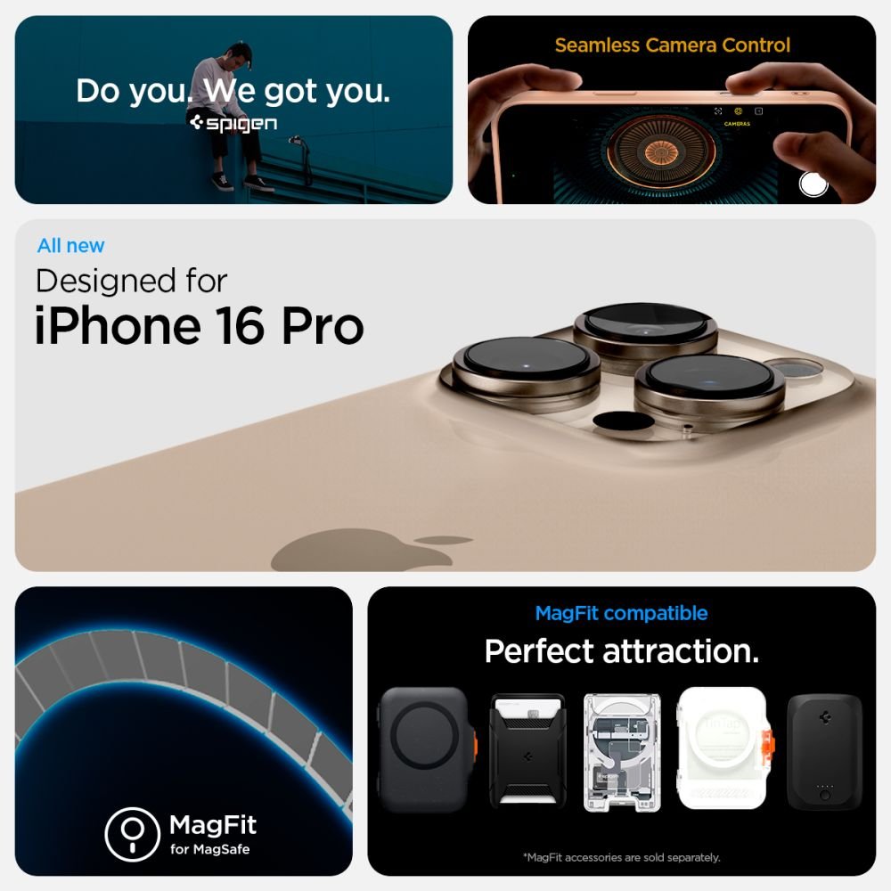 Spigen iPhone 16 Pro Ultra Hybrid T Mag Σκληρή Θήκη με Πλαίσιο Σιλικόνης με MagSafe - Rose Titanium