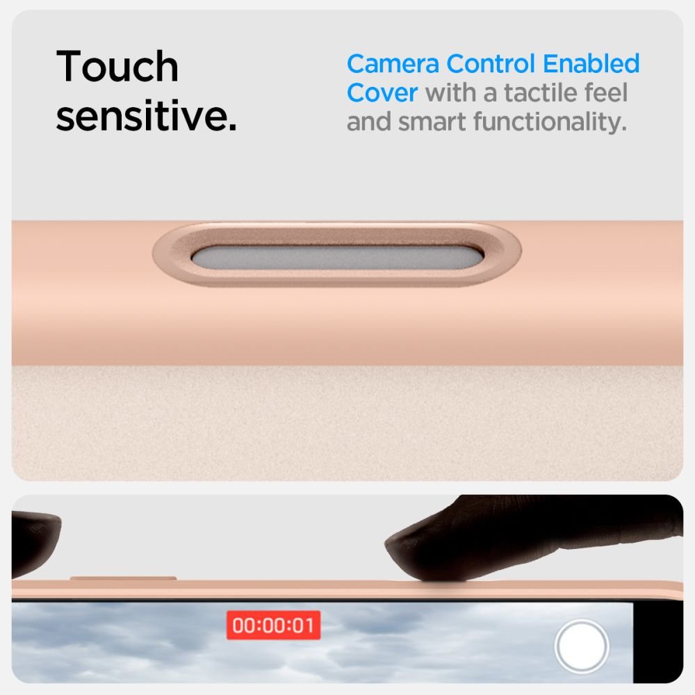 Spigen iPhone 16 Pro Ultra Hybrid T Mag Σκληρή Θήκη με Πλαίσιο Σιλικόνης με MagSafe - Rose Titanium