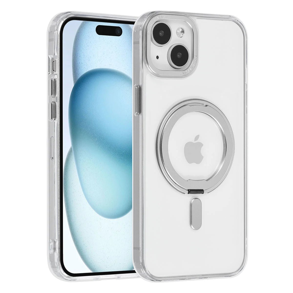 Tuniq iPhone 15 Plus / 14 Plus - Σκληρή MagSafe Θήκη με Περιστρεφόμενο Δαχτυλίδι Συγκράτησης - Διάφανη