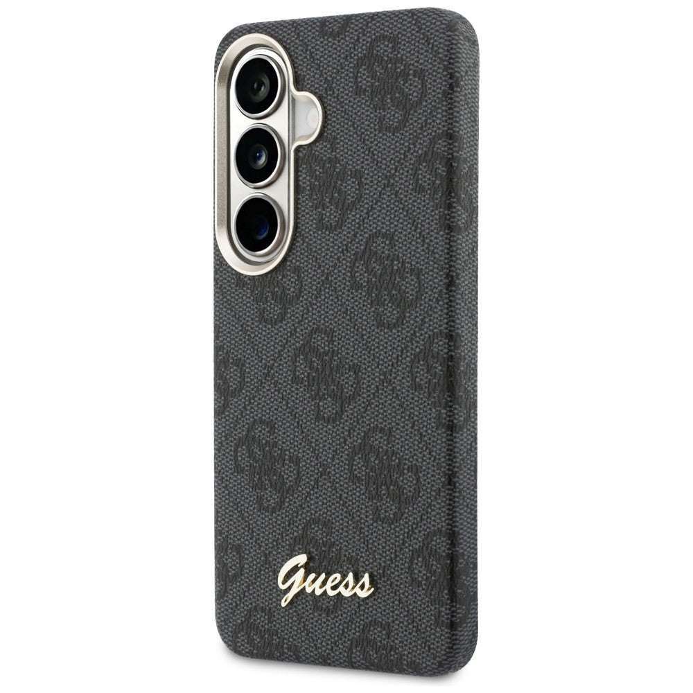 Guess Samsung Galaxy S26 - Θήκη με Επένδυση Συνθετικού Δέρματος MagSafe - 4G Script - Black