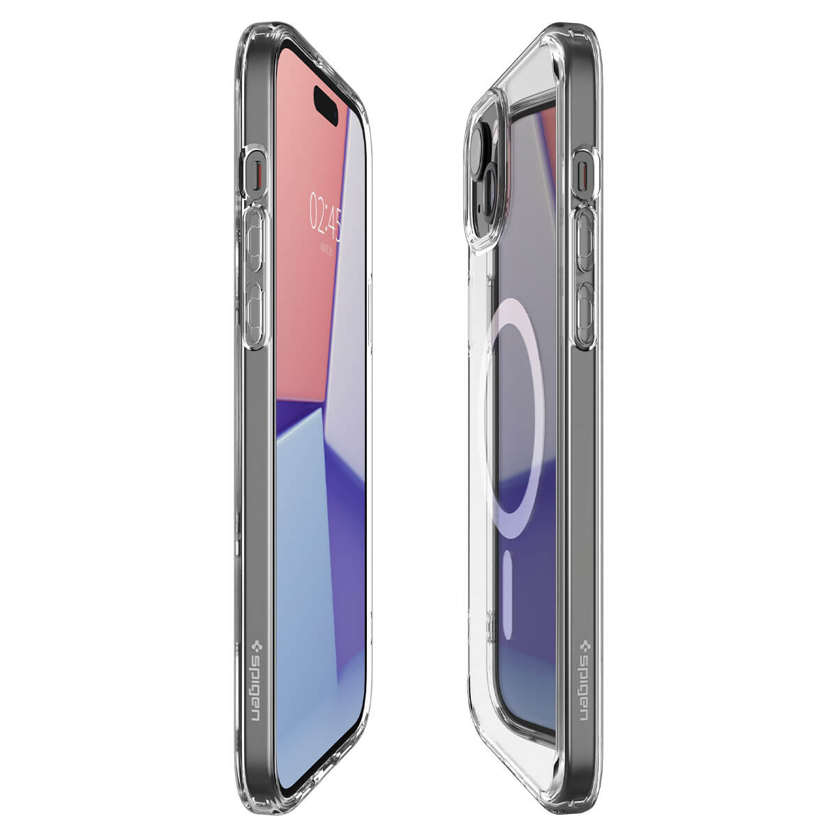 Spigen iPhone 15 Plus Crystal Hybrid Mag Σκληρή Θήκη με Πλαίσιο Σιλικόνης Και MagSafe - White