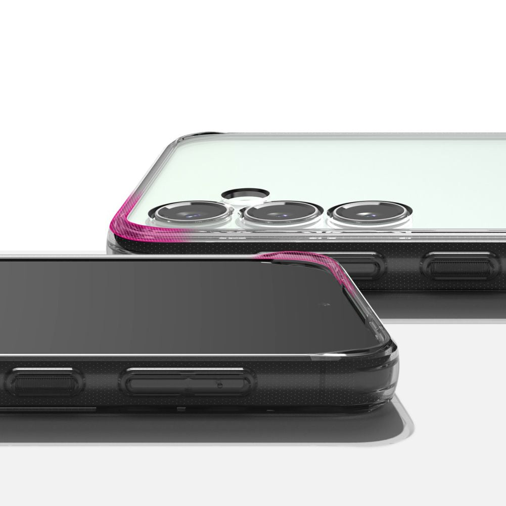 Ringke Samsung Galaxy S23 FE Fusion Σκληρή Θήκη με Πλαίσιο Σιλικόνης - Smoke Black / Διάφανη