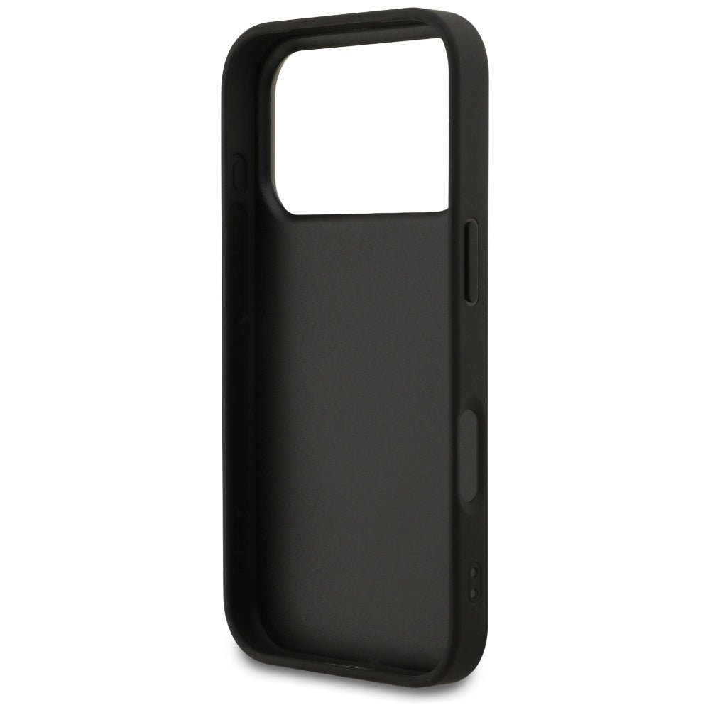 Guess iPhone 17 Pro - 4G Classic - Σκληρή Θήκη με Πλαίσιο Σιλικόνης και Επένδυση Συνθετικού Δέρματος - Black - GUHCP17LG4GFGR